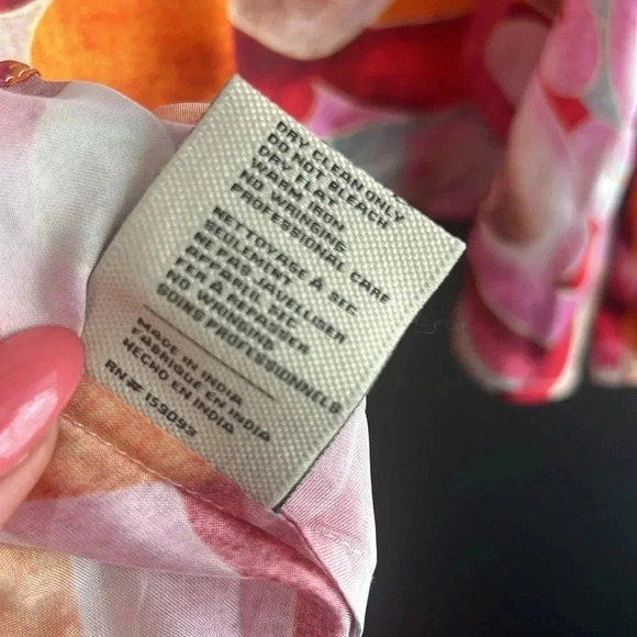 CHUFY Fuli Blouse Hem Orange Oversized Fit Size XS - Picture 9 of 9